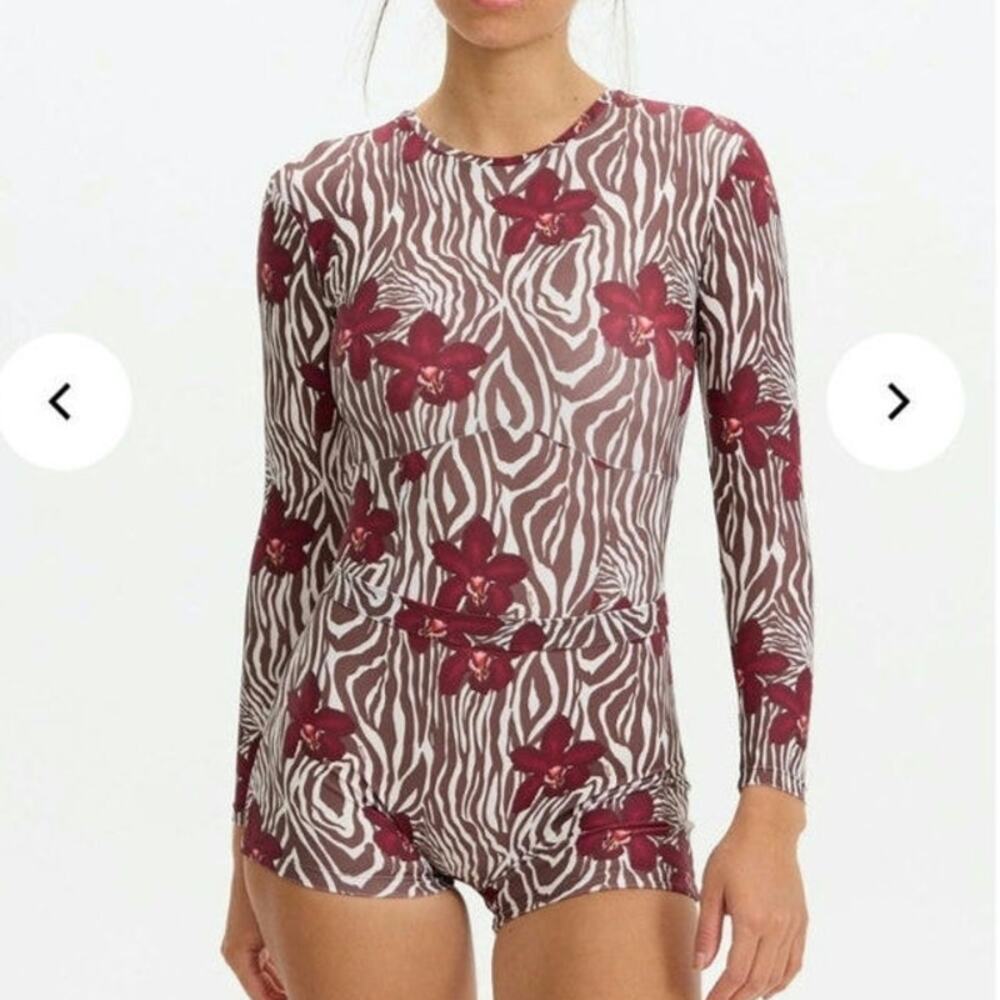 Benoa Swim Sonora One Piece Surf Suit in Diva Print Size Large
